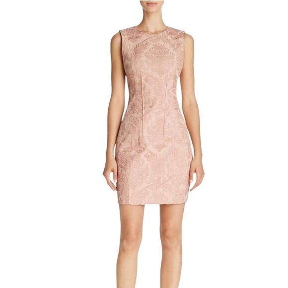 Theory Dresses & Skirts - Theory Hourglass Baroque Jacquard Mini Dress In Pinl Size 0